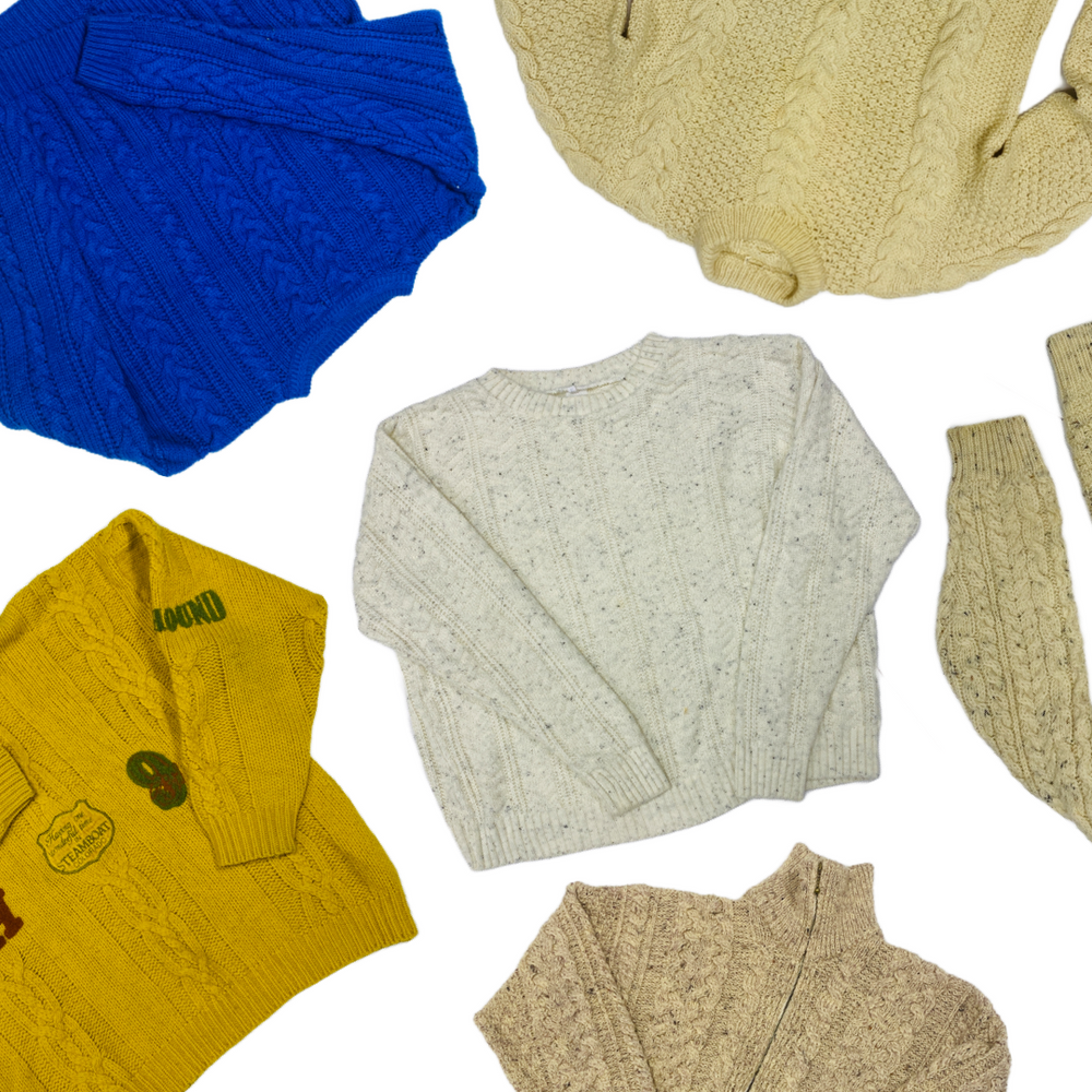 
                  
                    25 x Aran/Cable Knit Jumpers
                  
                