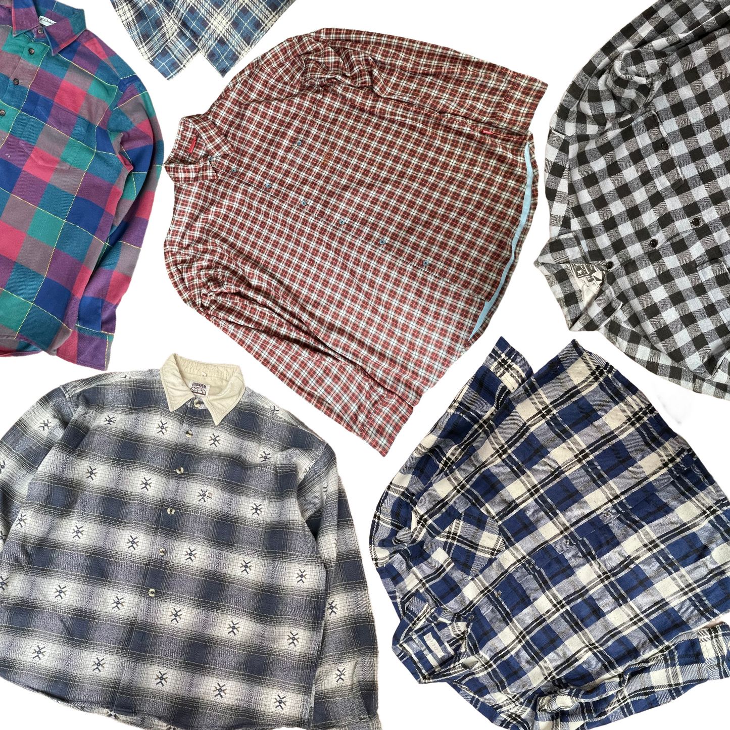 
                  
                    25 x Checked Flannel Shirts
                  
                