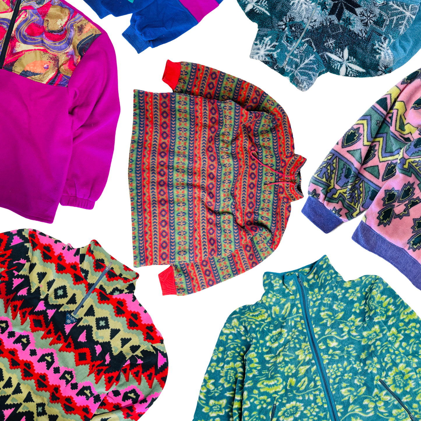 25 x Abstract Crazy Pattern Fleeces – Bulk Wholesale Company