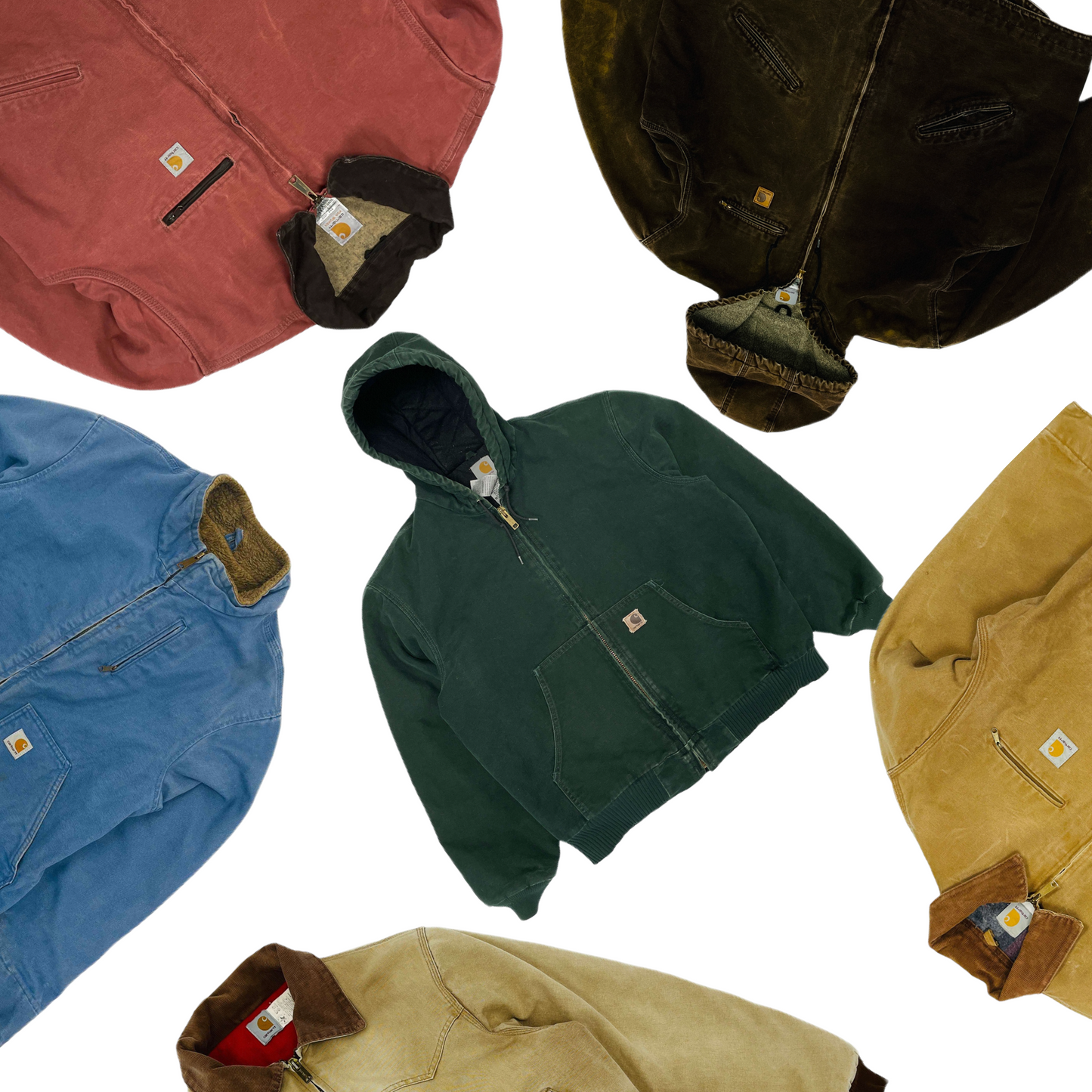 carhartt rework hoodid jacket, Vintage Wholesale Marketplace