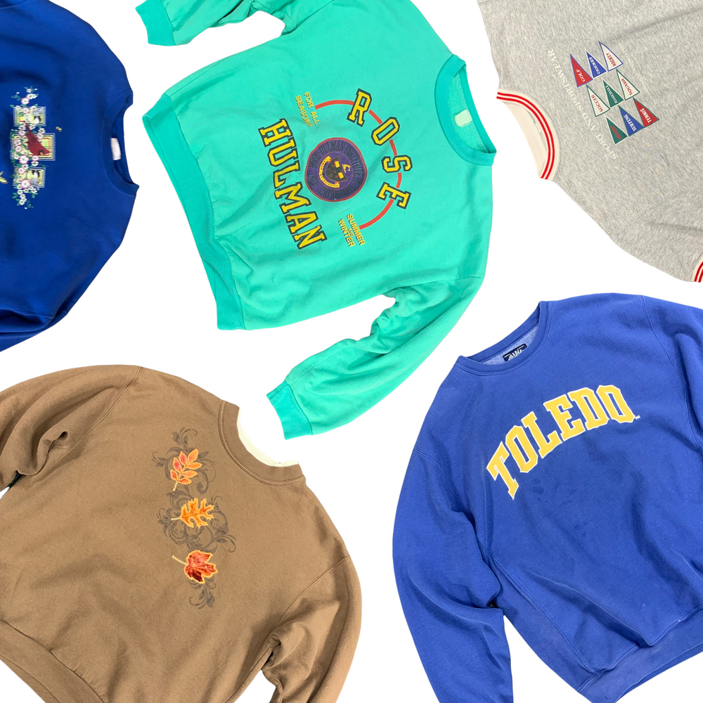 
                  
                    25 x Printed/College Sweaters
                  
                